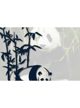 Σετ των 2 Intra απο ξύλο plywood  Χρώμα wenge 3mm-4mm πάχος - Cricut Panda με Bamboo Δίασταση 20x20 cm INTRAFABR-61606312