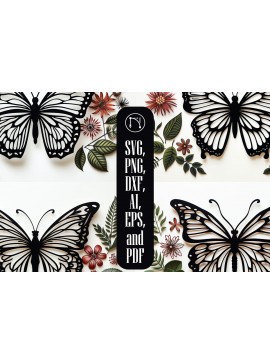 Σετ των 2 Intra απο ξύλο plywood  Χρώμα wenge 3mm-4mm πάχος - Πακέτο Paper Cut Butterfly Cricut Δίασταση 4x4 cm INTRAFABR-61607138