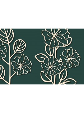 Intra απο ξύλο plywood  Χρώμα wenge 3mm-4mm πάχος - Cricut Paper Cut Floral Bundle Δίασταση 25x25 cm INTRAFABR-111386291