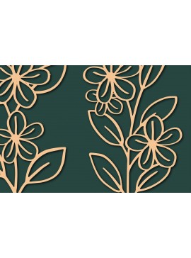Intra απο ξύλο plywood  Χρώμα wenge 3mm-4mm πάχος - Cricut Paper Cut Floral Bundle Δίασταση 25x25 cm INTRAFABR-111386316