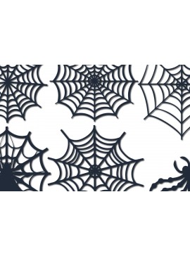 Σετ των 2 Intra απο ξύλο plywood  Χρώμα wenge 3mm-4mm πάχος - Πακέτο Cricut Spiderweb Δίασταση 15x15 cm INTRAFABR-32799279