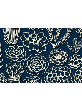 Σετ των 2 Intra απο ξύλο plywood  Χρώμα wenge 3mm-4mm πάχος - Cricut SUCCULENTS Cut File Bundle Δίασταση 10x15 cm INTRAFABR-114142717