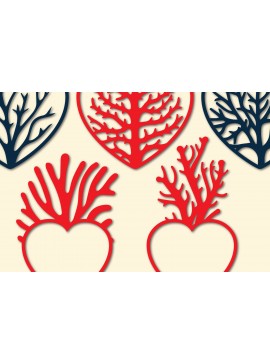 Σετ των 2 Intra απο ξύλο plywood  Χρώμα wenge 3mm-4mm πάχος - Cricut Valentine Heart Element Bundl Δίασταση 20x20 cm INTRAFABR-122589934