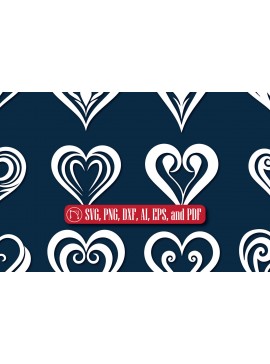 Σετ των 2 Intra απο ξύλο plywood  Χρώμα wenge 3mm-4mm πάχος - Πακέτο Cricut Valentine Heart Δίασταση 4x4 cm INTRAFABR-42158759