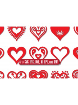 Σετ των 2 Intra απο ξύλο plywood  Χρώμα wenge 3mm-4mm πάχος - Πακέτο Cricut Valentine Heart Δίασταση 4x4 cm INTRAFABR-117730996