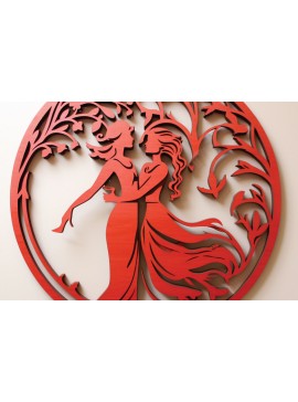 Σετ των 2 Intra απο ξύλο plywood  Χρώμα wenge 3mm-4mm πάχος - Σχέδια Cricut Valentine Δίασταση 4x4 cm INTRAFABR-100486529