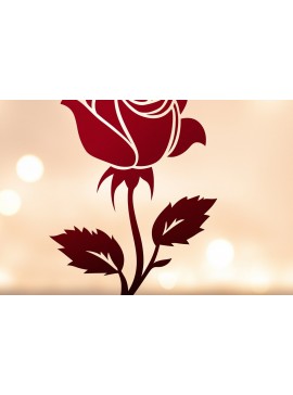 Σετ των 2 Intra απο ξύλο plywood  Χρώμα wenge 3mm-4mm πάχος - Cricut Valentine Rose Cut Δίασταση 4x4 cm INTRAFABR-68627166