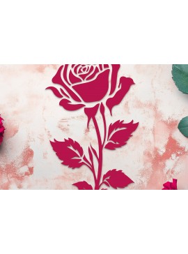 Σετ των 2 Intra απο ξύλο plywood  Χρώμα wenge 3mm-4mm πάχος - Cricut Valentine Rose Cut Δίασταση 4x4 cm INTRAFABR-122588170