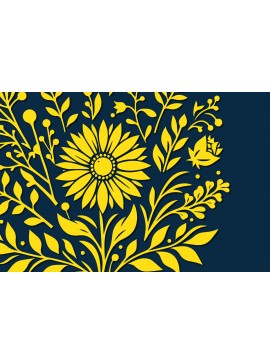 Σετ των 2 Intra απο ξύλο plywood  Χρώμα wenge 3mm-4mm πάχος - Cricut Wildflower Δίασταση 4x4 cm INTRAFABR-72392046