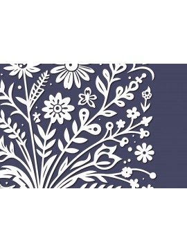 Σετ των 2 Intra απο ξύλο plywood  Χρώμα wenge 3mm-4mm πάχος - Cricut Wildflower Δίασταση 4x4 cm INTRAFABR-113396267