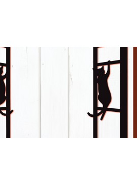 Σετ των 2 Intra απο ξύλο plywood  Χρώμα wenge 3mm-4mm πάχος - Παράθυρο Cricut με Cat Δίασταση 4x4 cm INTRAFABR-118339268