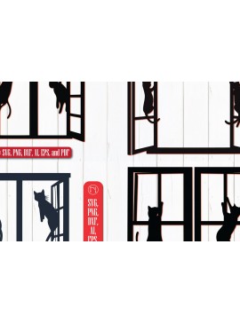 Σετ των 2 Intra απο ξύλο plywood  Χρώμα wenge 3mm-4mm πάχος - Παράθυρο Cricut με Πακέτο Cat Δίασταση 4x4 cm INTRAFABR-58082637