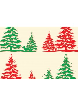 Σετ των 2 Intra απο ξύλο plywood  Χρώμα wenge 3mm-4mm πάχος - Πακέτο Χριστουγεννιάτικου Δέντρου Cricutcut Δίασταση 4x4 cm INTRAFABR-116604187