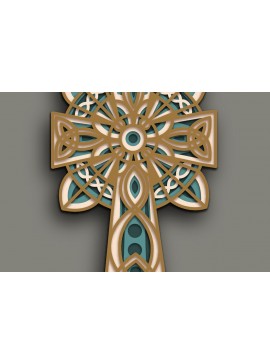 Intra απο ξύλο plywood  Χρώμα wenge 3mm-4mm πάχος - Cross Multilayer /Laser Cross DXF Δίασταση 30x20 cm INTRAFABR-96376752