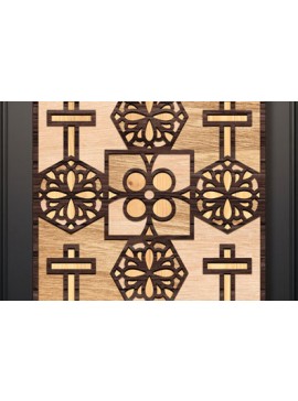 Intra απο ξύλο plywood  Χρώμα wenge 3mm-4mm πάχος - Cross Wall Art 3d Mandala Δίασταση 30x30 cm INTRAFABR-117705913