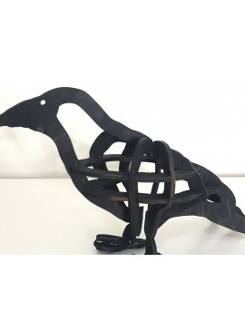 Σετ των 2 Intra απο ξύλο plywood  Χρώμα wenge 3mm-4mm πάχος - Crow 3D Sculpture Glowforge Δίασταση 20x20 cm INTRAFABR-36332750