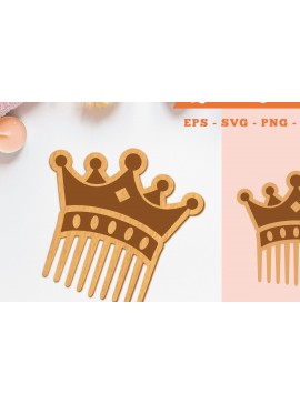 Σετ των 2 Intra απο ξύλο plywood  Χρώμα wenge 3mm-4mm πάχος - Crown Comb 4 Δίασταση 20x20 cm INTRAFABR-102202565