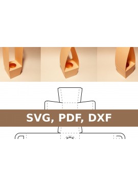 Σετ των 2 Intra απο ξύλο plywood  Χρώμα wenge 3mm-4mm πάχος - Τσάντα Κυπέλλου Δίασταση 20x20 cm INTRAFABR-112160255