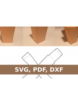 Σετ των 2 Intra απο ξύλο plywood  Χρώμα wenge 3mm-4mm πάχος - Κουτί Κυπέλλου Δίασταση 20x20 cm INTRAFABR-60177626