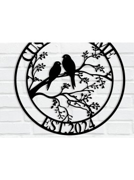 Intra απο ξύλο plywood  Χρώμα wenge 3mm-4mm πάχος - Προσαρμοσμένο πουλί ό σημάδι τέχνης Δίασταση 30x40 cm INTRAFABR-123665821