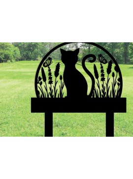 Intra απο ξύλο plywood  Χρώμα wenge 3mm-4mm πάχος - Προσαρμοσμένη πινακίδα Cat Garden με πασσάλους Δίασταση 30x40 cm INTRAFABR-123097251