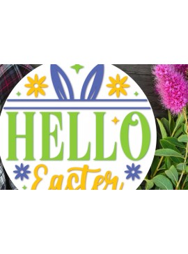 Σετ των 2 Intra απο ξύλο plywood  Χρώμα wenge 3mm-4mm πάχος - Προσαρμοσμένο σχέδιο πινακίδων για την ημέρα του Πάσχα Δίασταση 15x15 cm INTRAFABR-97785449