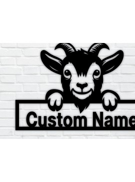 Intra απο ξύλο plywood  Χρώμα wenge 3mm-4mm πάχος - Προσαρμοσμένη πινακίδα Goat Farmer, Δίασταση 40x50 cm INTRAFABR-98704014