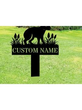 Intra απο ξύλο plywood  Χρώμα wenge 3mm-4mm πάχος - Custom Rabbit Metal Garden Stake Metal S Δίασταση 30x40 cm INTRAFABR-111185812