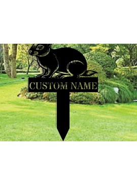 Intra απο ξύλο plywood  Χρώμα wenge 3mm-4mm πάχος - Custom Rabbit Metal Garden Stake Metal S Δίασταση 30x40 cm INTRAFABR-117525784