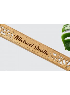 Σετ των 2 Intra απο ξύλο plywood  Χρώμα wenge 3mm-4mm πάχος - Προσαρμοσμένο αποκοπής ενός στρώματος χάρακα Δίασταση 5x1 cm INTRAFABR-111610248