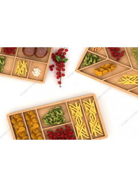 Intra απο ξύλο plywood  Χρώμα wenge 3mm-4mm πάχος - Προσαρμοσμένες Ξύλινες Πίνακες Σερβιρίσματος Τυριών Δίασταση 30x20 cm INTRAFABR-107375613