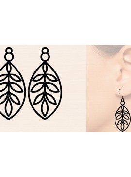 Σετ των 3 Intra απο ξύλο plywood  Χρώμα wenge 3mm-4mm πάχος - Προσαρμοσμένα Ξύλινα Σκουλαρίκια Δίασταση 3x3 cm INTRAFABR-109232143