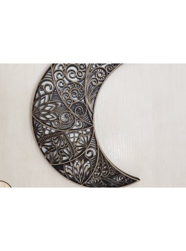 Σετ των 2 Intra απο ξύλο plywood  Χρώμα wenge 3mm-4mm πάχος - Αποκοπή αρχείων - το φεγγάρι Δίασταση 9x12 cm INTRAFABR-116273404