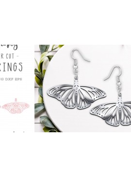 Intra απο ξύλο plywood  Χρώμα wenge 3mm-4mm πάχος - κοπής με λέιζερ χαριτωμένα σκουλαρίκια πεταλούδας Δίασταση 900x900 cm INTRAFABR-108901773