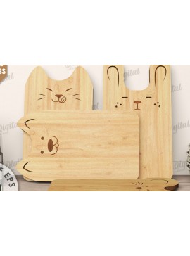 Intra απο ξύλο plywood  Χρώμα wenge 3mm-4mm πάχος - Χαριτωμένα σανίδες κοπής Δέσμη κοπής με λέιζερ Δίασταση 30x20 cm INTRAFABR-102422679