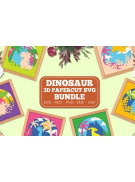 Intra απο ξύλο plywood  Χρώμα wenge 3mm-4mm πάχος - Πακέτο με χαριτωμένο Dinosaur 3D Shadow Box Δίασταση 25x25 cm INTRAFABR-68455321