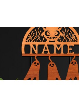 Intra απο ξύλο plywood  Χρώμα wenge 3mm-4mm πάχος - Cute Monster Name Δίασταση 30x20 cm INTRAFABR-28417336