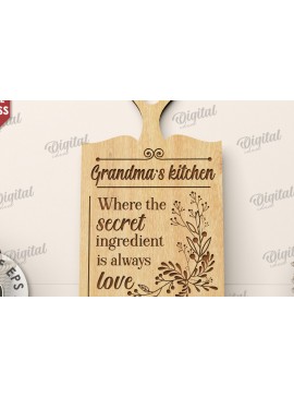 Intra απο ξύλο plywood  Χρώμα wenge 3mm-4mm πάχος - Πίνακας κοπής για το Grandma Δίασταση 40x50 cm INTRAFABR-120344909