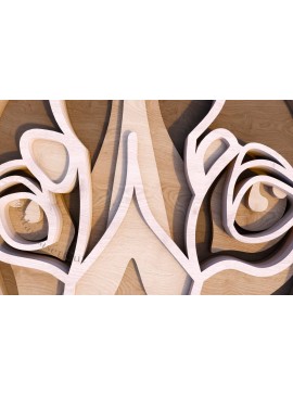 Intra απο ξύλο plywood  Χρώμα wenge 3mm-4mm πάχος - Dachshund Δίασταση 245x325 cm INTRAFABR-120097183