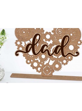 Σετ των 2 Intra απο ξύλο plywood  Χρώμα wenge 3mm-4mm πάχος - Διακοσμητικό πρότυπο πολλαπλών στρωμάτων μπαμπάς Δίασταση 9x8 cm INTRAFABR-34922345