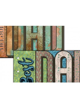 Σετ των 2 Intra απο ξύλο plywood  Χρώμα wenge 3mm-4mm πάχος - Πρότυπο περιοδικού ανεπιθύμητου άλμπουμ DAD Mini Δίασταση 20x20 cm INTRAFABR-120217258