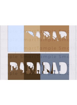 Intra απο ξύλο plywood  Χρώμα wenge 3mm-4mm πάχος - DAD Shadow Box , Paper Cut με στρώσεις Δίασταση 25x25 cm INTRAFABR-108616729