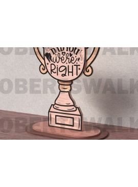 Σετ των 2 Intra απο ξύλο plywood  Χρώμα wenge 3mm-4mm πάχος - Μπαμπά είχες δίκιο Δίασταση 20x20 cm INTRAFABR-98053904