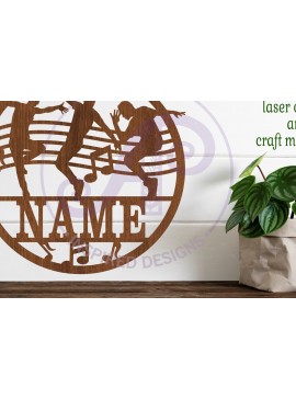 Intra απο ξύλο plywood  Χρώμα wenge 3mm-4mm πάχος - Σήμα ονόματος Dancer, , Music Themed Δίασταση 30x20 cm INTRAFABR-111813440