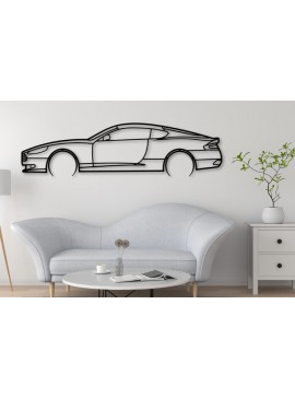 Σετ των 2 Intra απο ξύλο plywood  Χρώμα wenge 3mm-4mm πάχος - DB9 Car Silhouette, Car Dxf Δίασταση 20x20 cm INTRAFABR-76702648