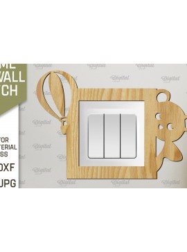 Intra απο ξύλο plywood  Χρώμα wenge 3mm-4mm πάχος - Διακοσμητικό πλαίσιο για διακόπτη τοίχου με λέιζερ Δίασταση 20x25 cm INTRAFABR-100335728