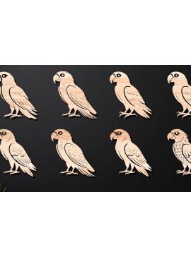 Intra απο ξύλο plywood  Χρώμα wenge 3mm-4mm πάχος - Διακοσμητικό Bird Δίασταση 40x50 cm INTRAFABR-107928410