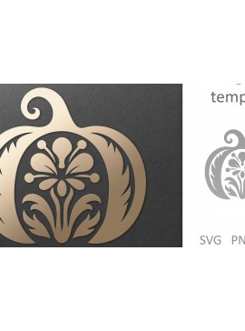 Intra απο ξύλο plywood  Χρώμα wenge 3mm-4mm πάχος - Διακοσμητικό φλοράλ κομμένο κολοκύθας Δίασταση 30x20 cm INTRAFABR-116225993