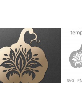 Intra απο ξύλο plywood  Χρώμα wenge 3mm-4mm πάχος - Διακοσμητικό φλοράλ κομμένο κολοκύθας Δίασταση 30x20 cm INTRAFABR-116226195