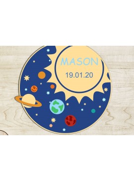 Σετ των 2 Intra απο ξύλο plywood  Χρώμα wenge 3mm-4mm πάχος - Διακοσμητικό Παιδικό Πάνελ, Πολυστρωματική Τέχνη Δίασταση 15x15 cm INTRAFABR-118074411